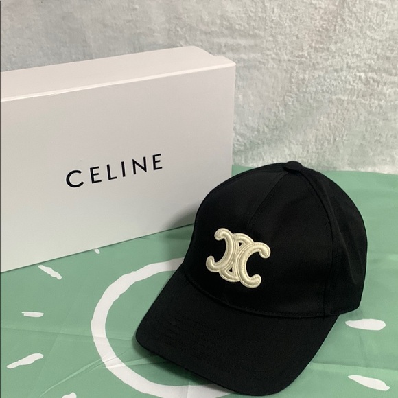 Celine Black Cap with Logo - Picture 1 of 5